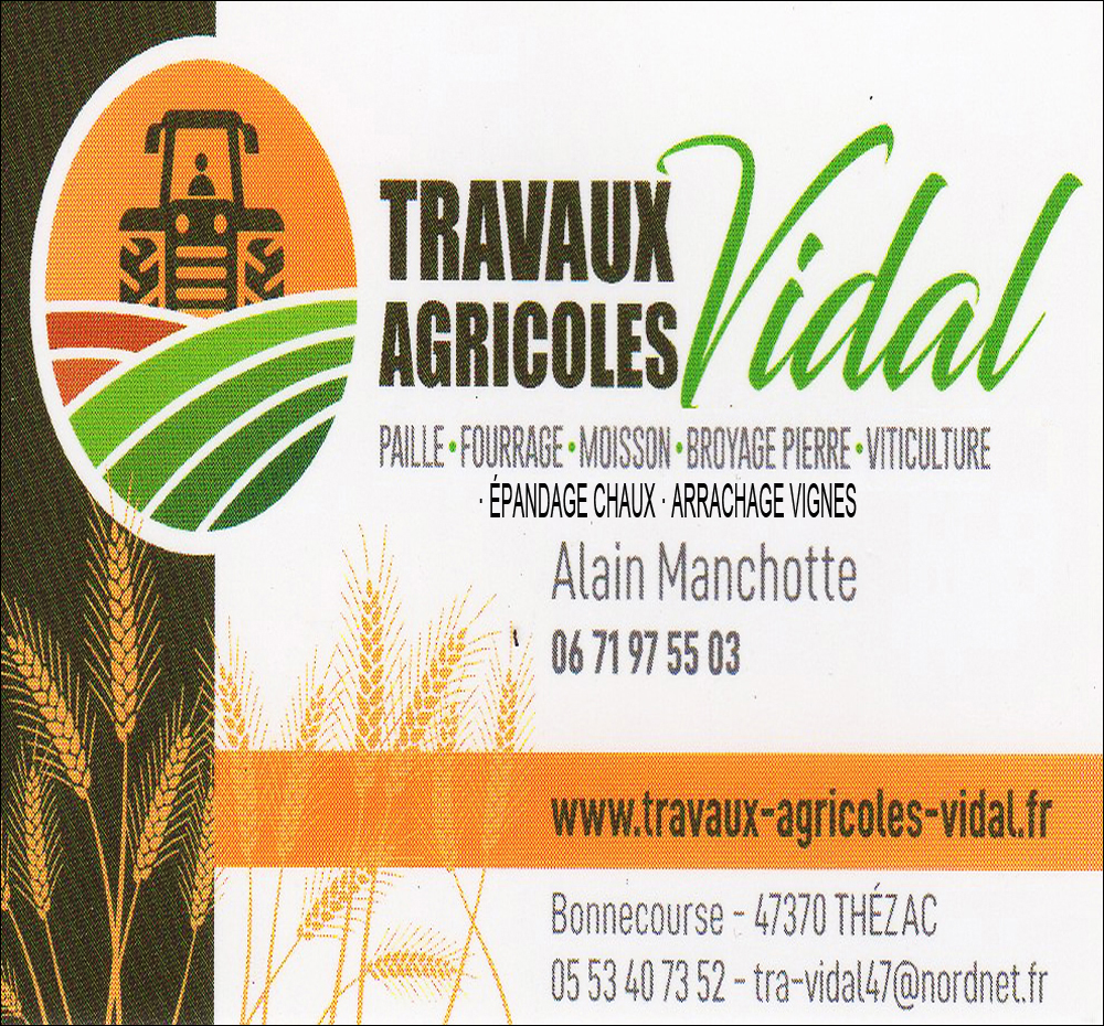 Encart Travaux Agricoles VIDAL.fr